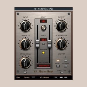 YS Plugins「YS - Master Hand_v.1.0.0」フェーダーを手で動かす感覚を再現し、静かな部分を持ち上げ大きすぎる音を自然に抑える音量コントロールツール｜DTMプラグインセール