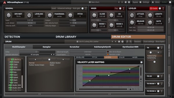 MeldaProduction「MDrumReplacer」マイク立てミスでもドラムが嫌いでも大丈夫！不満なドラム録音を丸ごと立て直し、ライブ感を保ったまま置き換えるワークフロー｜DTMプラグインセール
