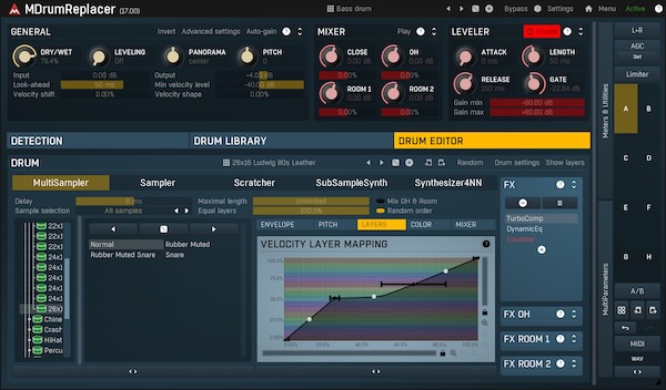 MeldaProduction「MDrumReplacer」マイク立てミスでもドラムが嫌いでも大丈夫！不満なドラム録音を丸ごと立て直し、ライブ感を保ったまま置き換えるワークフロー｜DTMプラグインセール