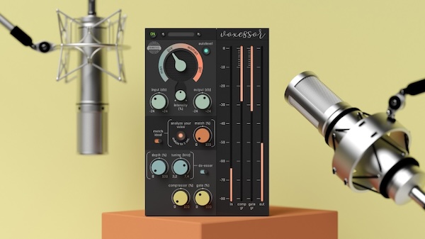 United Plugins「Voxessor」“聞き取りやすい・通る声”を数秒で作れる!動画・映画・YouTube・Podcastの声を“即戦力ナレーション”に仕上げる、EQスイープ/自動音量/ワンノブDynamics搭載ボイス処理プラグイン|DTMプラグインセール