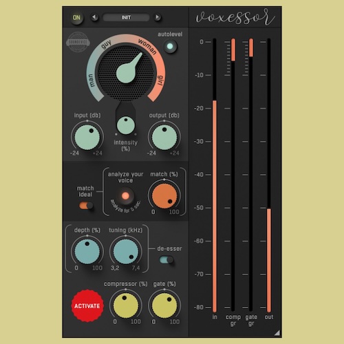 United Plugins「Voxessor」“聞き取りやすい・通る声”を数秒で作れる!動画・映画・YouTube・Podcastの声を“即戦力ナレーション”に仕上げる、EQスイープ/自動音量/ワンノブDynamics搭載ボイス処理プラグイン|DTMプラグインセール