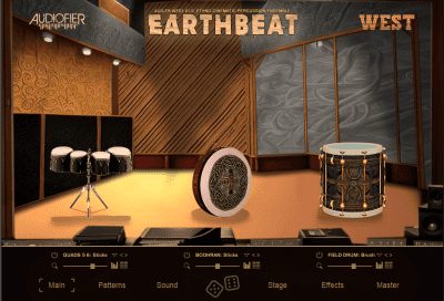 Audiofier「EarthBEAT」アフリカ・アジア・西洋の伝統パーカッションを融合!3レイヤーエンジンと3D空間配置で、立体的かつ有機的なグルーヴを構築できるシネマティック音源|DTMプラグインセール