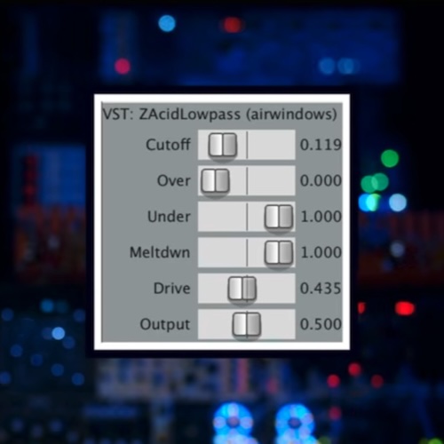 Airwindows「ZAcidLowpass」ローパスの常識を破壊する！ベジェ曲線アルゴリズムが描く狂気のカーブと、攻撃的すぎるフィルター挙動｜DTMプラグインセール