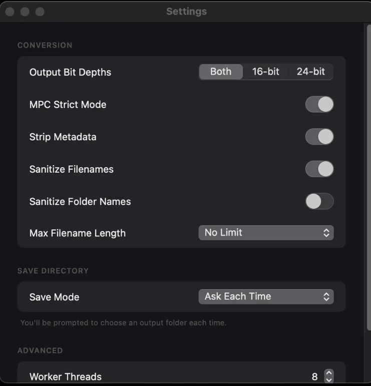 The Drum Broker「MPC Converter」サンプル形式の混在をワンクリックで解消!MPC ConverterでMP3やFLACを44.1kHz WAVへ一括変換し、制作環境を一気に整えるツール|DTMプラグインセール