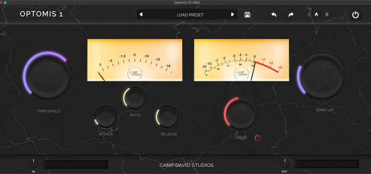 Camp David Studio「Optomis 1」透明感のある2ステージコンプレッションとビンテージ風サチュレーションを両立する、直感操作型コンプレッサー｜DTMプラグインセール
