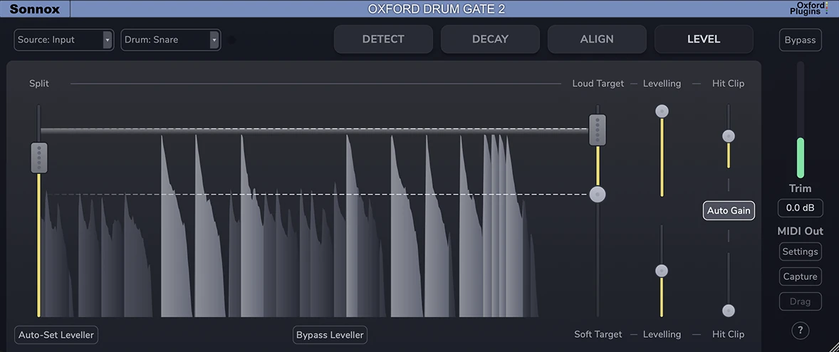 Sonnox「Oxford Drum Gate 2」被り処理・位相補正・減衰コントロールを一括管理！自然な鳴りを保ちながら整理し、生ドラムのクオリティを底上げするドラム専用ゲート｜DTMプラグインセール
