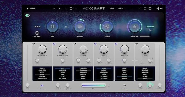 UJAM「VOXCRAFT」ピッチとフォルマントを別々に動かせるのが強い！声質・性別感・質感まで変える、自然〜異世界ボイス設計ガイド｜DTMプラグインセール