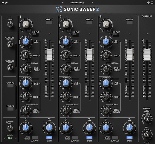 Rave Generation「Sonic Sweep 2」8バス系コンソール由来の“三連チャンネルEQ+バスプロセッサ”で、アナログの太さとまとまりを一気に作る次世代コンソール系EQ|DTMプラグインセール