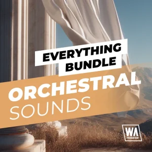 W. A. Production「Everything Bundle: Orchestral Sounds」3,000以上のオーケストラ音源と制作講座を一括収録！壮大なストリングス、迫力のブラス、緊張感あふれるFXまで網羅した、映画・ゲーム・トレーラー制作を加速させるサウンド集｜DTMプラグインセール