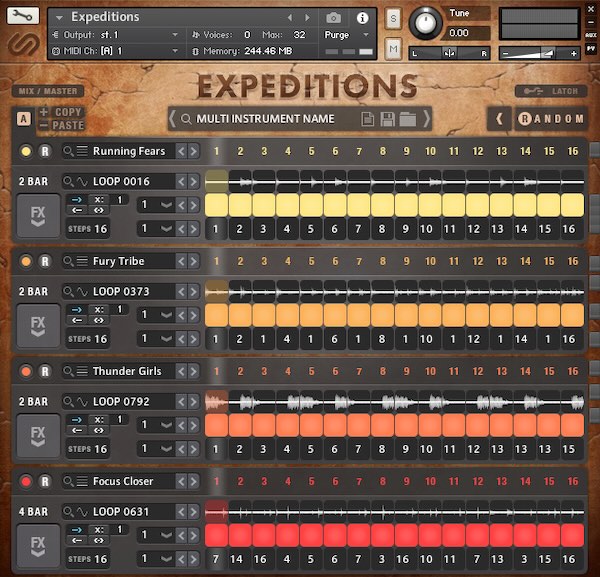 Sample Logic「Expeditions」世界各地のリズムを自由に再構築！4コア・ループエンジンで無限のグルーヴを生み出すシネマティック音源｜DTMプラグインセール