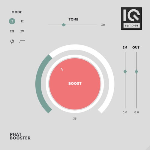 Singomakers「Phat Booster」ワンノブで音の印象がここまで変わる！4種類のアルゴリズムとトーン調整で低域に厚みとパワーを加えるサチュレーションプラグイン｜DTMプラグインセール