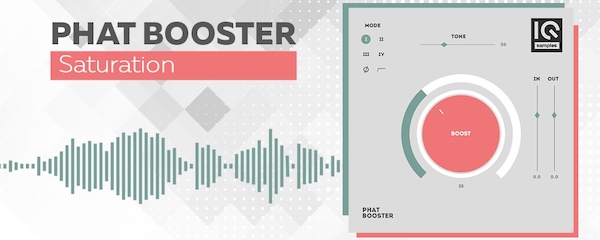 Singomakers「Phat Booster」ワンノブで音の印象がここまで変わる！4種類のアルゴリズムとトーン調整で低域に厚みとパワーを加えるサチュレーションプラグイン｜DTMプラグインセール
