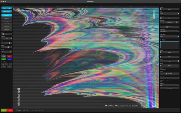 Roex Audio「Phosphor(Beta)」画像を読み込むだけで音が生成され!スペクトログラムに描いた画像がそのまま音になる無料スペクトラルシンセ|DTMプラグインセール