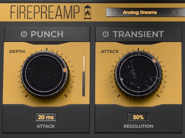 United Plugins「FirePreamp」コンプ前にパンチを作る!Punchでダイナミクスを整え、Transientでアタックを外科的に彫り、録り音を一気に整える下準備系プラグイン|DTMプラグインセール