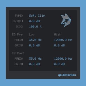 Sender Spike「qb（Kyubi）Multimode Distortion」歪ませる前に整え、歪ませた後に仕上げる！軽いサチュレーションから過激なサウンドデザインまで対応する、9モード搭載ディストーション｜DTMプラグインセール