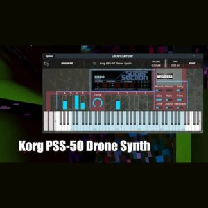 Necatuss「Korg PSS 50 Drone Synth」コントロール不能な揺らぎが楽曲を変える！Korg PSS-50の扱いづらさをあえて活かす、偶然性と揺らぎを武器にしたドローン特化型VST｜DTMプラグインセール