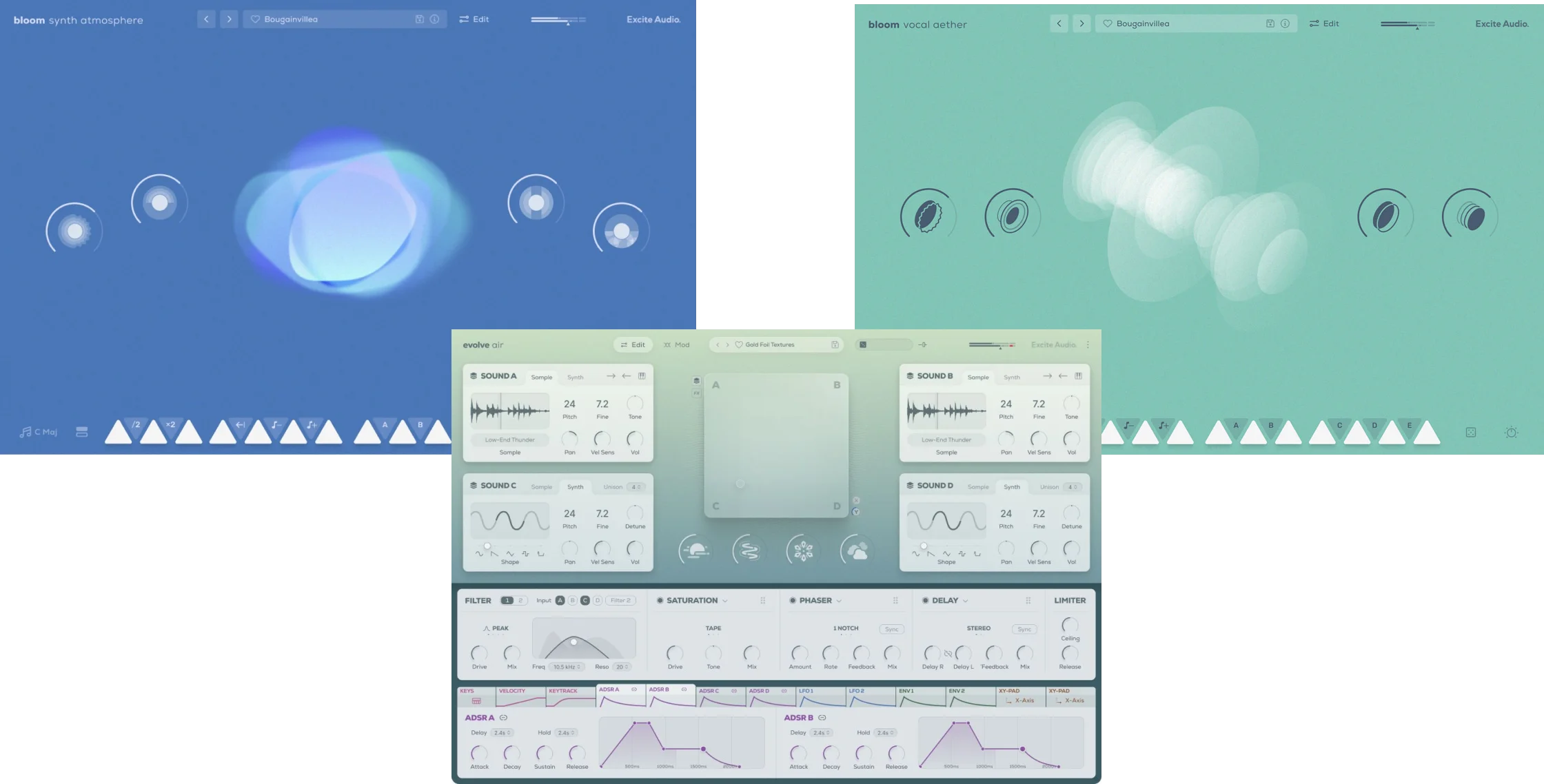 Excite Audio「Ambient Bundle」ドローン・パッド・ボーカルテクスチャまで一括構築！空間・質感・感情を描くアンビエント特化型音源バンドル｜DTMプラグインセール