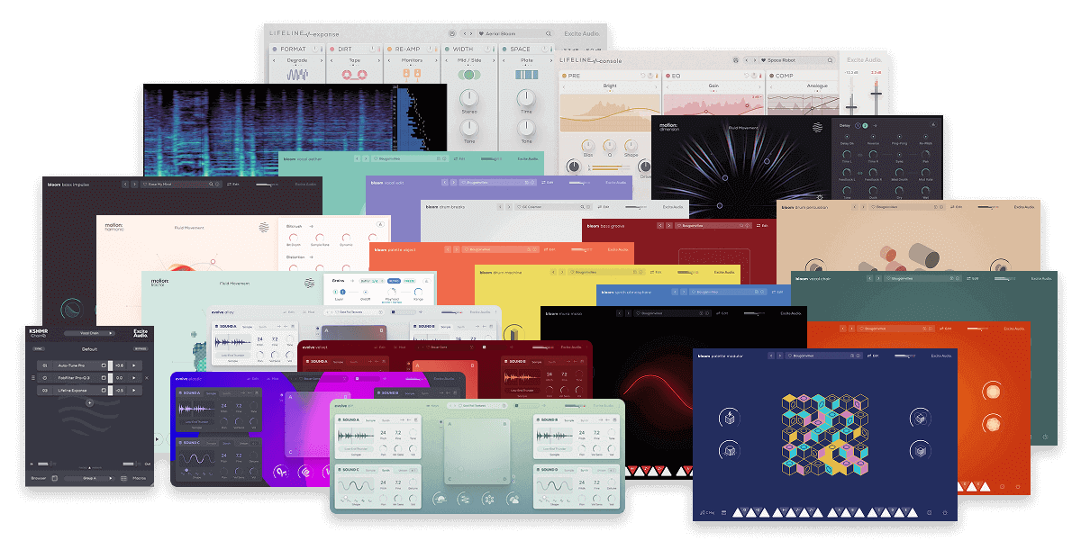 Excite Audio「Excite Audio Bundle」23種類の革新的プラグイン＆音源コレクションが登場！オールインワンバンドル｜DTMプラグインセール