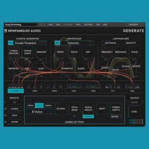 Newfangled Audio「Generate」“暴れるのに美しい”質感と900超プリセット！エフェクトまでモジュれる、最大13パラメータ可変の創作型ポリシンセ｜DTMプラグインセール