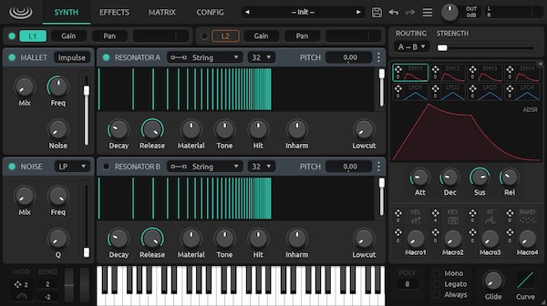tiagolr「Rippler」12種類の共鳴モデルとデュアルレイヤー構造が生む唯一無二のサウンド！双方向レゾネーター結合を搭載した物理モデリング・シンセ｜DTMプラグインセール