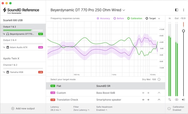 Sonarworks「SoundID Reference for Headphones」ヘッドホンの音をフラットな基準へ補正！500機種以上に対応するキャリブレーションツールでミックスの判断精度を安定させる補正ツール｜DTMプラグインセール
