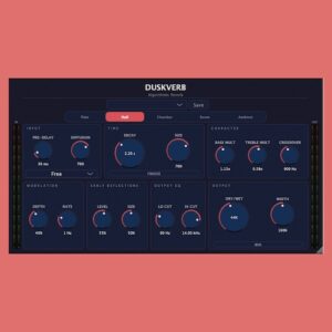 Dusk Audio「DuskVerb」16チャンネルFDNと物理モデリングを搭載した、空間をゼロから設計できる本格アルゴリズミック・リバーブ｜DTMプラグインセール