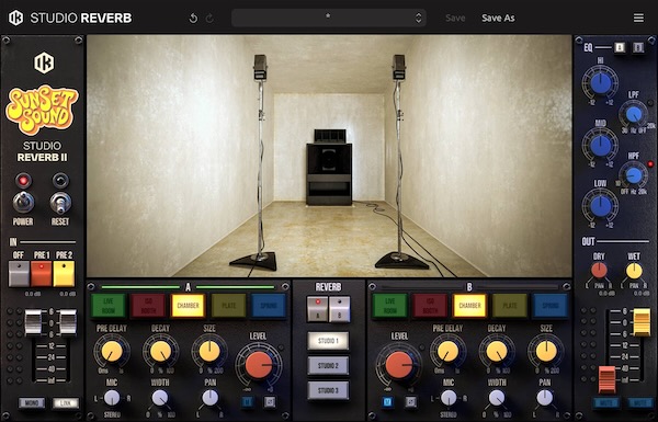 IK Multimedia「Sunset Sound Studio Reverb II」実在スタジオの質感を保ったまま拡大・縮小して現代ミックスに合わせられる!VRM™が生む“奥行きと動き”、27箇所の独立ポジションと336IRでリアルに鳴る次世代リバーブ|DTMプラグインセール