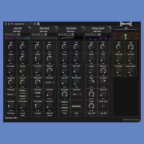 Morphulus「Spectrus」7種類の実用エフェクトと本格ルーティングを搭載！4スロットのモジュラー構造で自由に音を組み立てるマルチエフェクト｜DTMプラグインセール
