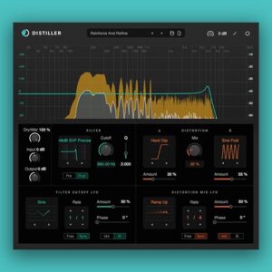 Diginoiz「Distiller」29種類のフィルターと15種類のディストーションを搭載！2系統LFOで音を自在に動かせるサウンドデザイン特化型プラグイン｜DTMプラグインセール