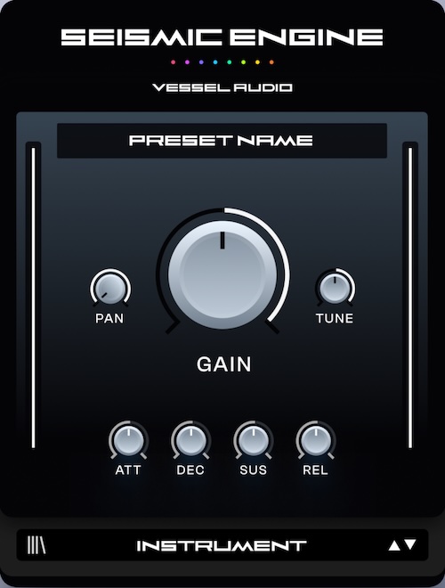Vessel Audio「Seismic Engine Bass」ダークで攻撃的な808をすぐ鳴らせる！薄くなりがちなローエンドを一瞬で重厚化する、直感操作型ベースVST｜DTMプラグインセール