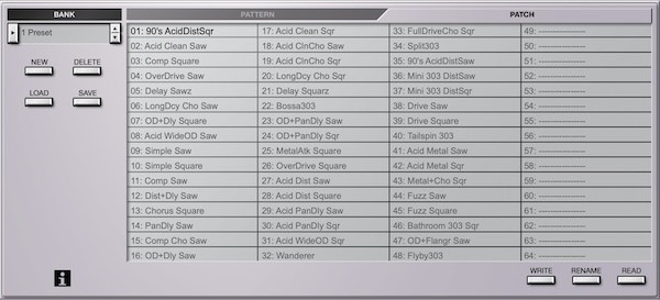 Roland「TB-303」アシッドハウスを生んだ伝説のベースマシンを回路レベルで再現し、視覚的パターン編集＆生成ランダムで303グルーヴを量産するベースシンセ｜DTMプラグインセール
