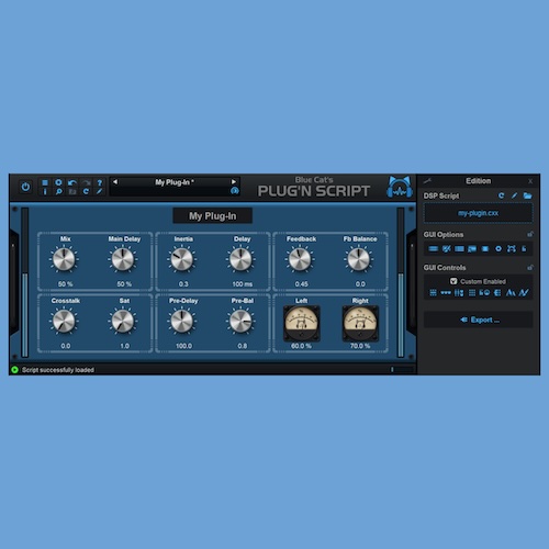 Blue Cat Audio「Blue Cat's Plug'n Script」DAW上でエフェクトも音源も自作できる！スクリプトでオーディオ／MIDI処理を自由に構築できる革新的プラグイン環境｜DTMプラグインセール