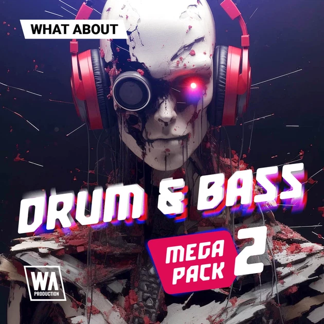 W. A. Production「Drum & Bass Mega Pack 2」Construction KitとMIDIデータで土台を素早く構築、Serum／Vitalプリセットで即戦力サウンドを導入できる総合ドラムンベース制作バンドル｜DTMプラグインセール
