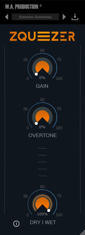 W. A. Production「Zqueezer」倍音を自在に再構築し、シンセやボーカルに新しいキャラクターを与えるエフェクト｜DTMプラグインセール