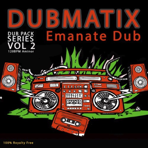 Reggae-loops「Dub Pack Series Vol 2 – Emanate Dub」重低音サブベースとパーカッション主体のステッパーズを即構築できる！120BPM対応モダン・ダブ／ダウンテンポ向け大容量サンプルパック｜DTMプラグインセール