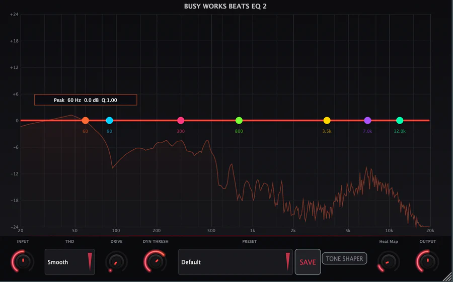 Busy Works Beats「EQ 2」ビートに埋もれた音を前に出す！直感操作でミックスが変わるEQプラグイン｜DTMプラグインセール
