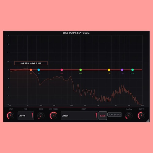 Busy Works Beats「EQ 2」ビートに埋もれた音を前に出す！直感操作でミックスが変わるEQプラグイン｜DTMプラグインセール