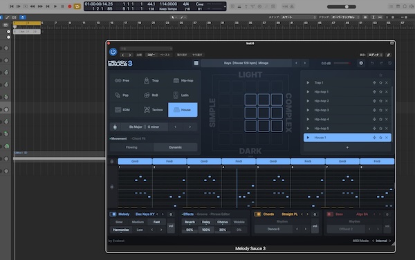 EVAbeat「Melody Sauce 3」約1,000パターンのコード進行と300以上の内蔵サウンドを搭載！ジャンル別コード生成・ベース連動・MIDI解析対応まで備えた次世代メロディ制作ツール｜DTMプラグインセール