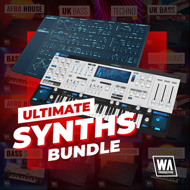 W. A. Production「Ultimate Synths Bundle」即戦力リードから質感重視のローファイサウンドまで網羅！Babylon 2とImPerfectを完全収録した究極のシンセバンドル｜DTMプラグインセール