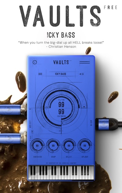 The Crow Hill Company「Vaults,Icky Bass」温かくパーカッシブなエレピ低音が、モンスター級の歪みへと変貌！サブオクターブと唸る歪みで主役を奪う、攻撃的ベース音源｜DTMプラグインセール