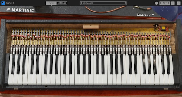 Martinic「Pianet T（3-Month Trial Plus License）」3か月フル機能で使える特別キャンペーン！1977年の名機エレクトロ・メカニカルピアノを回路レベルで再現した70年代エレピの名機｜DTMプラグインセール