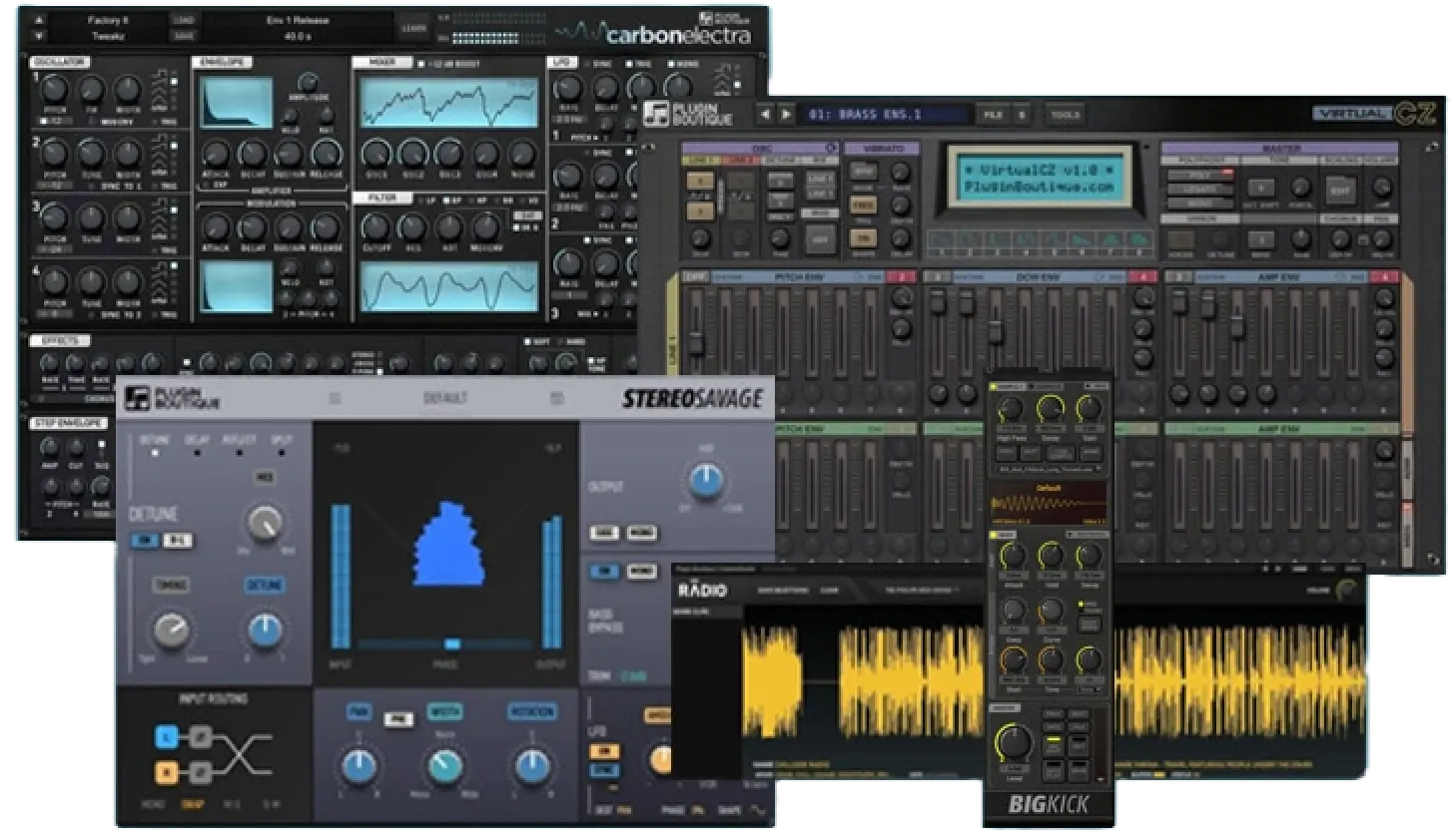 Plugin Boutique「Plugins Bundle」キックをゼロから設計し、直感的なシンセで音を作り、ステレオ空間まで自在に操る！制作の核をまとめて強化する実践型ツール集｜DTMプラグインセール