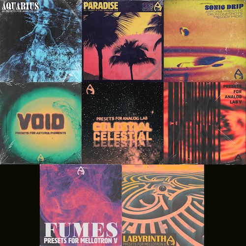 Audio Juice「SPRING DEAL Analog Lab V 8in1 BUNDLE」Analog Lab Vユーザー必見！480音色とドラム素材を網羅した8in1大容量サウンドバンドル｜DTMプラグインセール