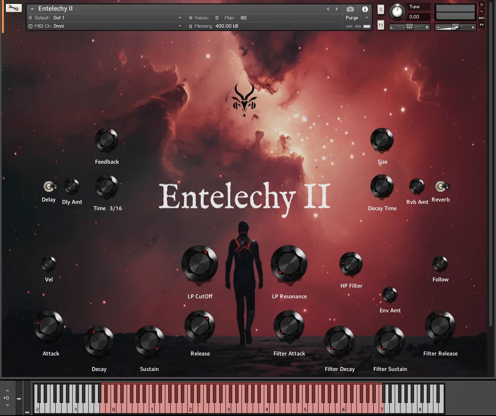 VICIOUS ANTELOPE「Entelechy II」80年代SFサウンドを現代制作に落とし込む！レトロフューチャーな世界観を一瞬で構築できるKontaktライブラリ｜DTMプラグインセール