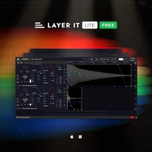 Diginoiz「Free Layer It Lite」ドラムレイヤリングの煩雑さを一掃！波形を見ながら直感操作できる次世代ドラムレイヤリング環境｜DTMプラグインセール