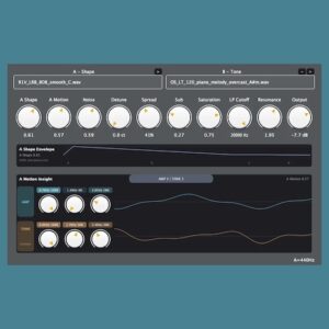 kobito「GrabTone – Turn Any Sound into an Analog Synth」既存のサンプルやループ素材が“楽器”に変わる！音の形と音色を再構築する次世代シンセ｜DTMプラグインセール