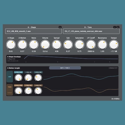kobito「GrabTone – Turn Any Sound into an Analog Synth」既存のサンプルやループ素材が“楽器”に変わる！音の形と音色を再構築する次世代シンセ｜DTMプラグインセール