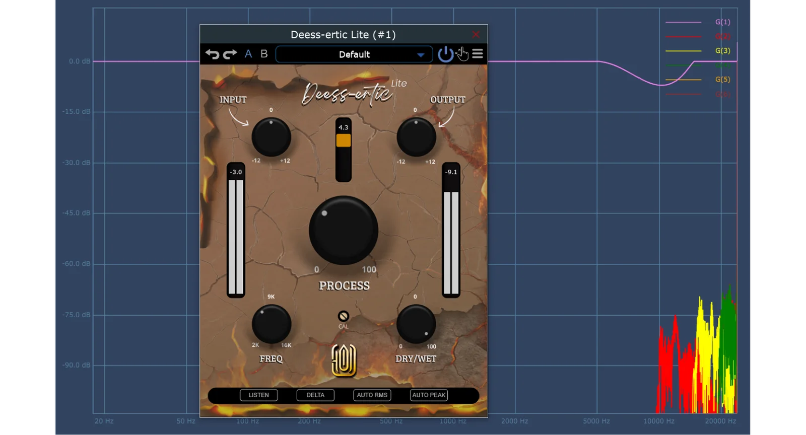 GARUC Audio「Deess-ertic Lite」音質を変えずに歯擦音だけを自然に抑える、64ビット処理対応の透明系ディエッサープラグイン｜DTMプラグインセール