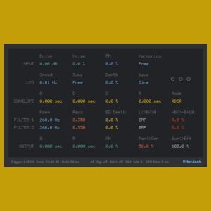 Sender Spike「filter.tank」ハードウェアに着想を得ながら、単なるエミュレーションに終わらない！思想を受け継ぎ拡張したフィルタープラグイン｜DTMプラグインセール