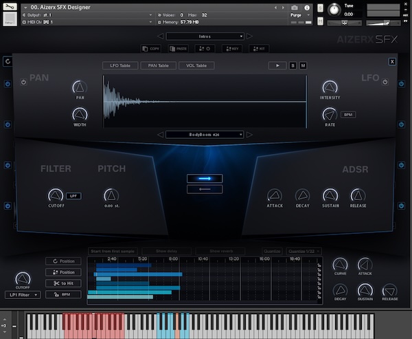 Keepforest 「AizerX - Trailer SFX Designer Toolkit」ハリウッド級SFXを最短で！ランダム生成を起点に、ほしい方向へ追い込める“デザイン型”シネマライブラリ｜DTMプラグインセール
